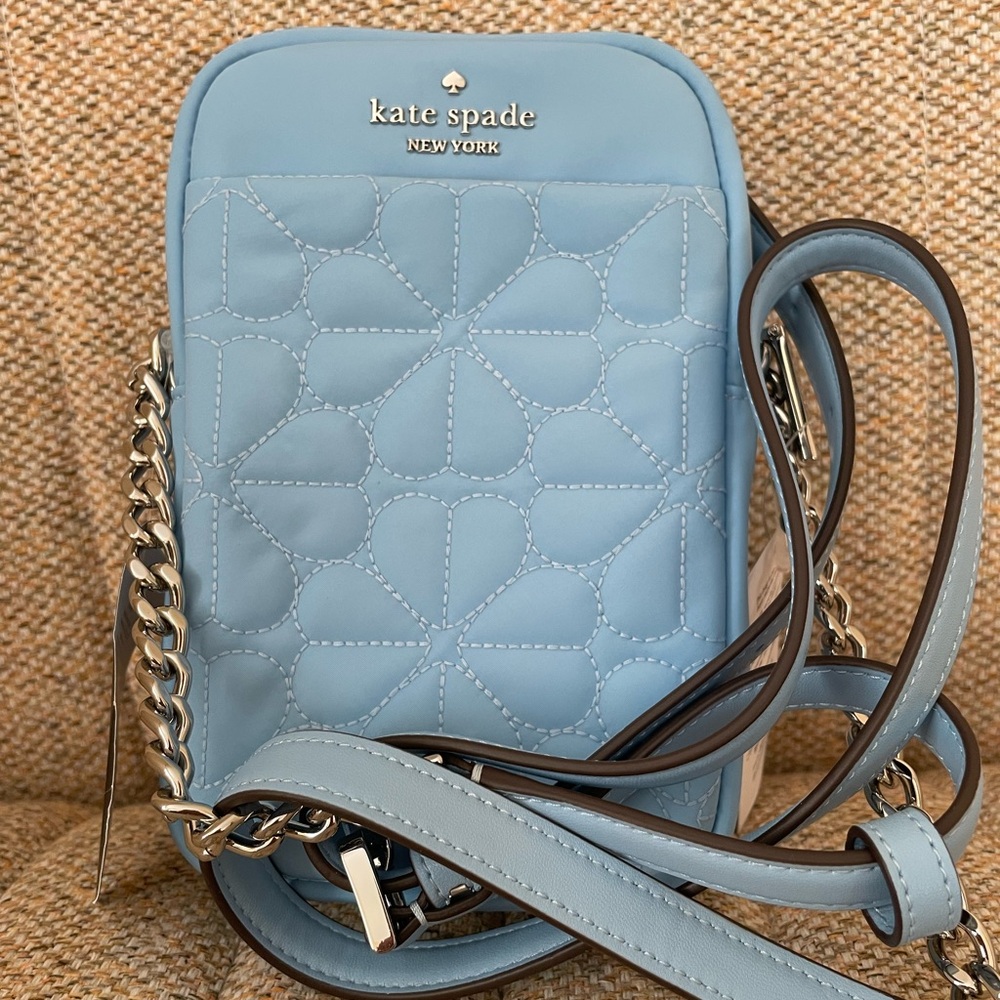 NWT kate spade flower blue spade crossbody